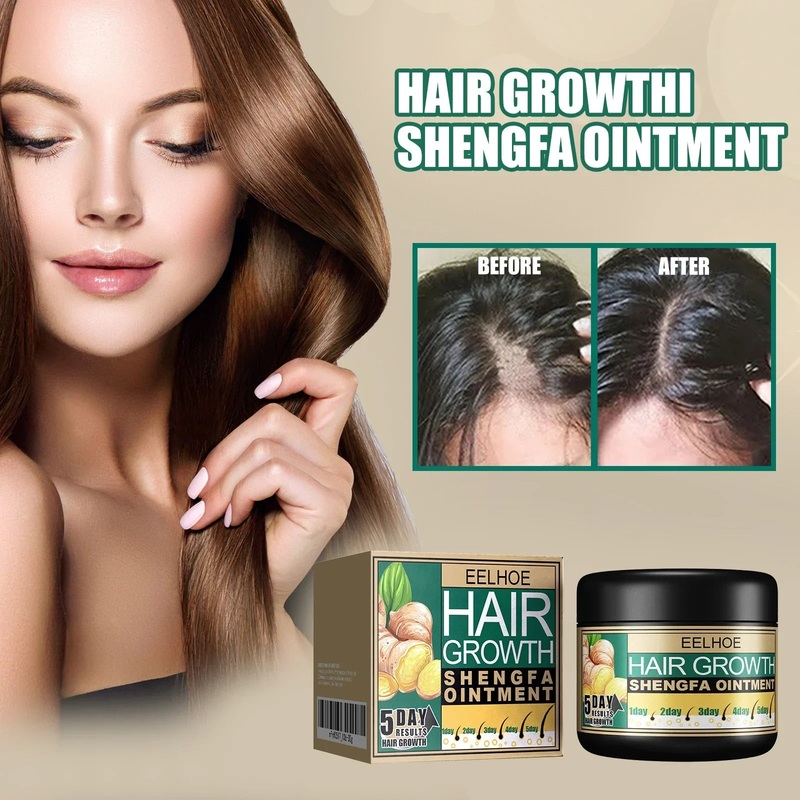 EELHOE Ginger Dense Hair Cream To Promote Hair Growth Relieving Hair Loss Scalp Massage Stimulate Hair Follicle Smoothing Care