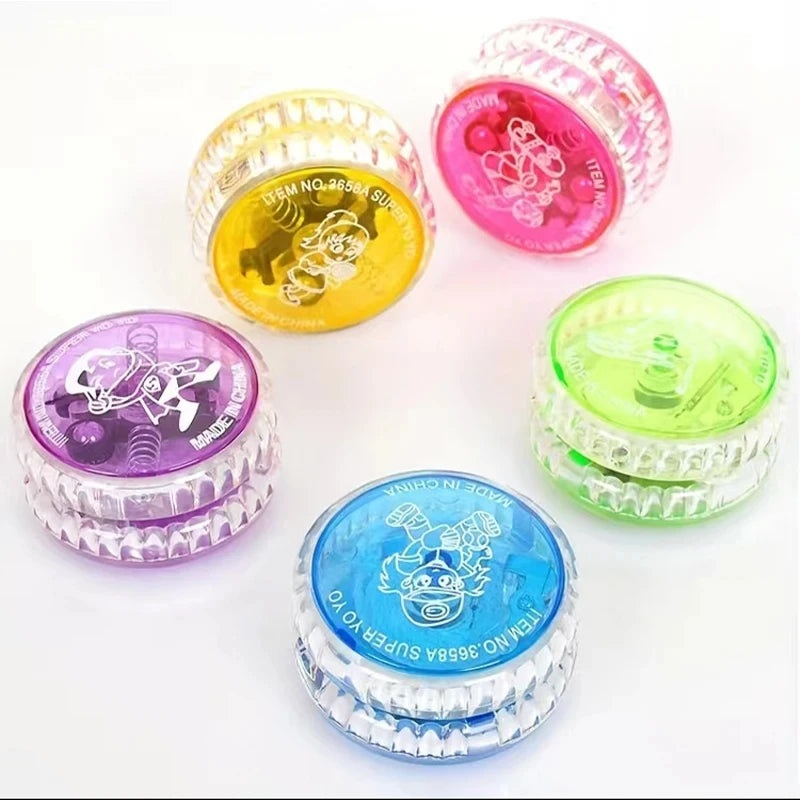 Kids’ Glow Yo-yo Creative Glitter Toy Yo-yo Boy Dazzling Yo-yo Puzzle Glow-in-the-dark Yoyo Ball