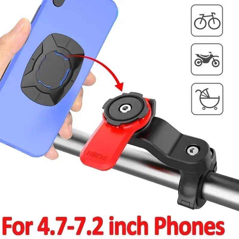 VIKEFON Bike Phone Holder Shock-resistant Motorcycle Bicycle Scooter Bike Handlebar Security Quick Lock Support Telephone Stand