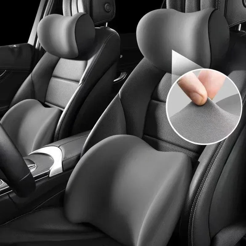 Car Headrest/Lumbar Support Car Neck Pillow Waist Cushion Driver Seat Backrest Car Cushion Driving Lumbar Support Waist Support