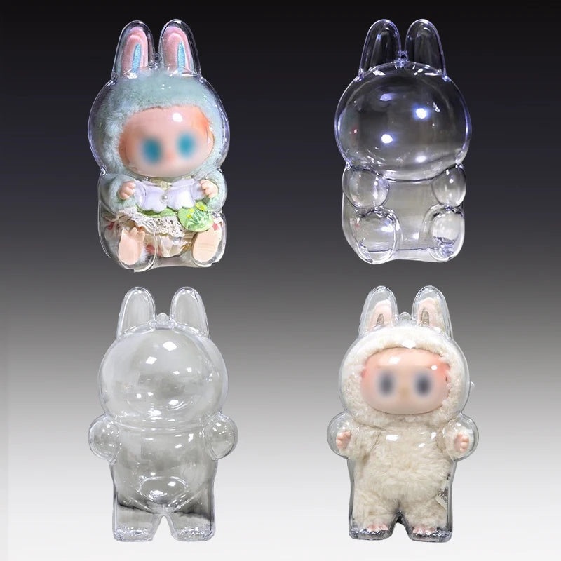 Transparent Protective Case Doll Case Doll Clothes Acrylic Protective Case Portable Doll Storage Box Chunky Doll Storage Bag