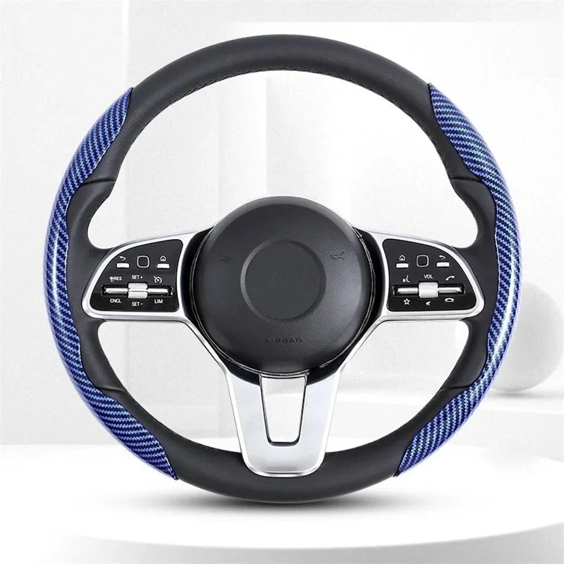 2025 NEW Carbon Fiber Car Steering Wheel Cover Universal Non-Slip 2PCS Steering Wheel Booster Cover Anti-skid Accessories