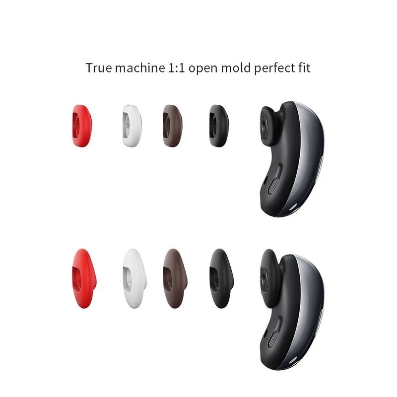 For Galaxy Buds Live Ear Tips Silicone Ear Wing Replacement Earplug for Samsung Galaxy Buds Live Accessories Anti-slip Sleeve