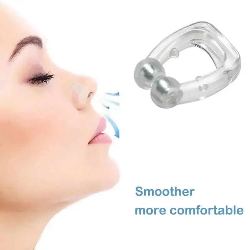 4Pcs Silicone Magnetic Stop Snoring Device Anti Snore Clip Professional Sleeping Aid Relieve Snore Latest Anti Snoring Devices