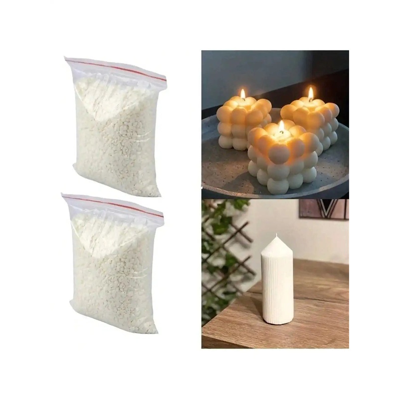 200g/500g Natural Soy Wax Granular Scented Candle Raw Material 100% No Additives for DIY Candle Making Supplies Candle Raw Mater