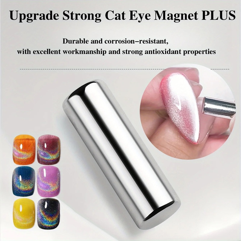 3×0.7cm Round Nail Art Cat Eye Gel Magnetic Pen for Gel Polish 3D Cat Eye Nails Painting Strong Magnet Stick Manicure DIY Tools