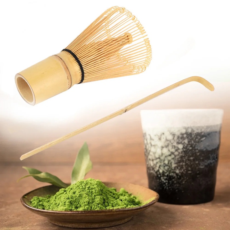 Bamboo Matcha Making Set Matcha Scoop Tea Maker Bamboo Matcha Making Set Whisk Hooked Bamboo Scoop Chashaku Matcha Tea Whisk
