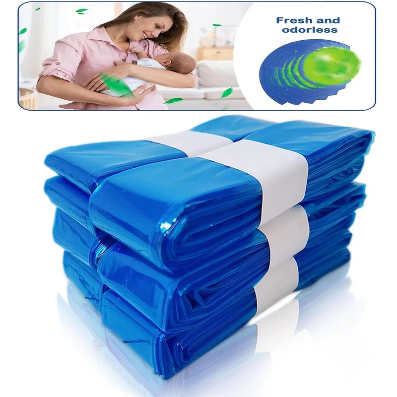 10pcs Genie Replacement Trash Bags Refill Bags Baby Diaper Garbage Bags Anti Tearing Waste Bags For Angel Care And Tommee Tippee