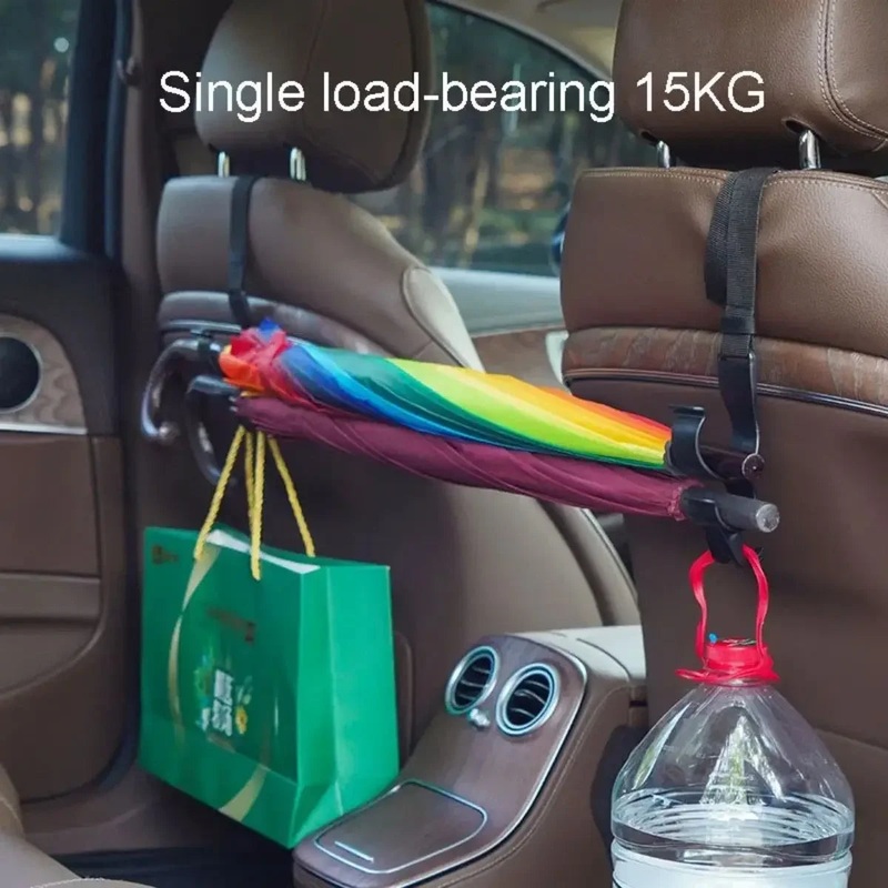 2Pcs car multifunctional rear seat trunk hooks seat backrests umbrella brackets car accessories travel accessories