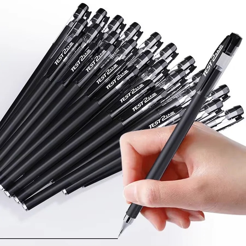 10-Pack of Black Needlepoint Ballpoint Pens for Students’ Exams, Office Work, and Signing