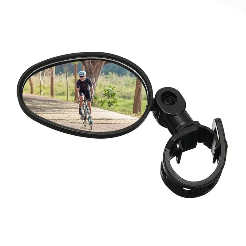 1pcs Bike Rearview Mirror 360 Adjustable Rotatable Handlebar Convex Mirror Safe Wide Angle For Bicycle Cycling Outdoor Sports