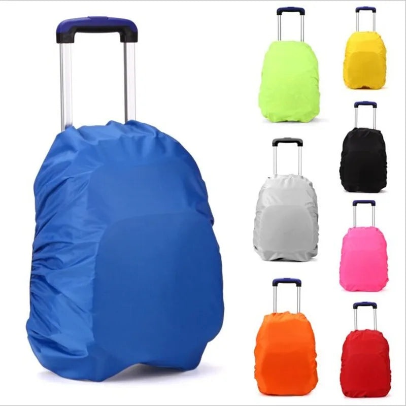 Children’s Waterproof Backpack Rain Cover Outdoor Sport Night Cycling Safety Light Rain Cover Case Bag Camping Hiking 35L