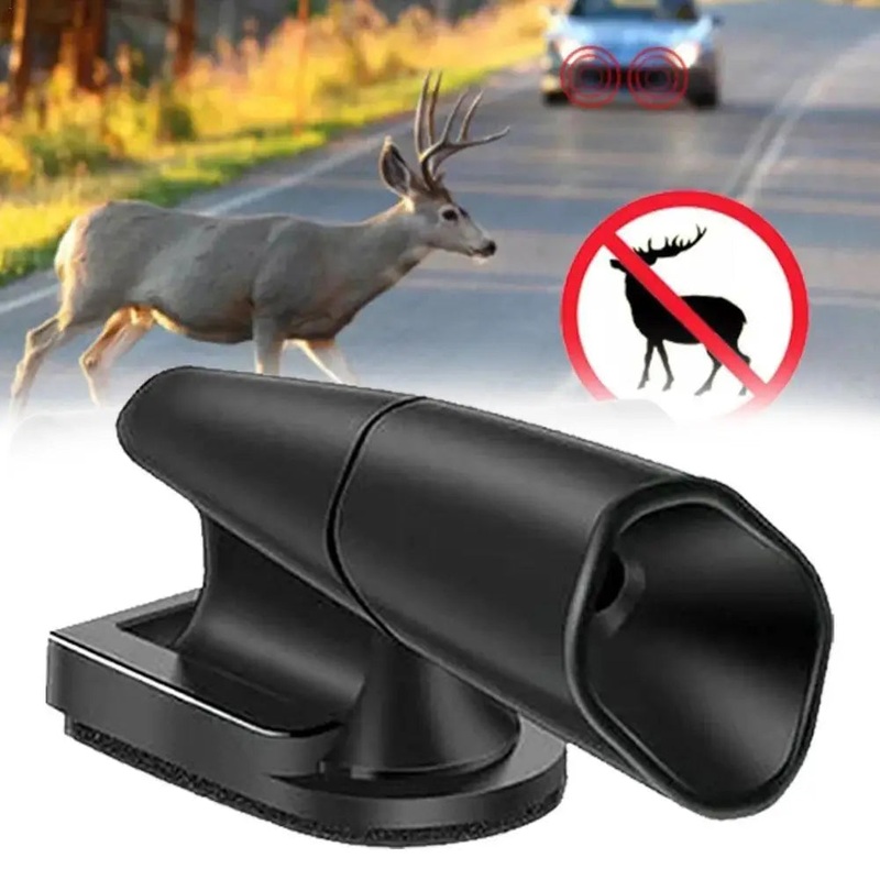 ABS Anti Collision Siren Deer Repeller Ultrasonic Wave Wild Animals Avoid Warnings Suitable For Most Cars Alert Equipment