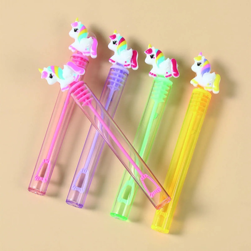 10Pcs Unicorn Bubble Tube Soap Bottle Unicornio Theme Birthday Party Decoration Kids Favors Wedding Guests Gift Party Supplies