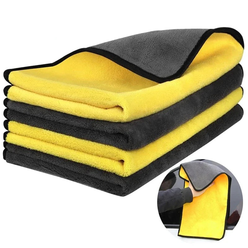 1Pc 30×30/40/60cm Car Wash Microfiber Towel Car Cleaning Drying Cloth Car Care Cloth Microfiber Towel Car Microfiber Cloth
