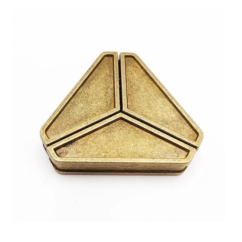 Alloy Triangle Lock Puzzle Brain Teasers Adults IQ For Children Quebra Cabea Rompecabezas Metal Juegos De Ingenio Y Logica