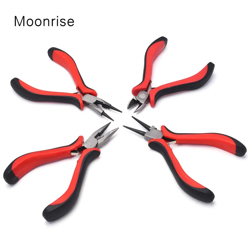 DIY Jewelry Pliers Tools Equipment Round-Nose Pliers Needle Nose Pliers For Handcraft Beadwork Wire Cutter Pliers HK046
