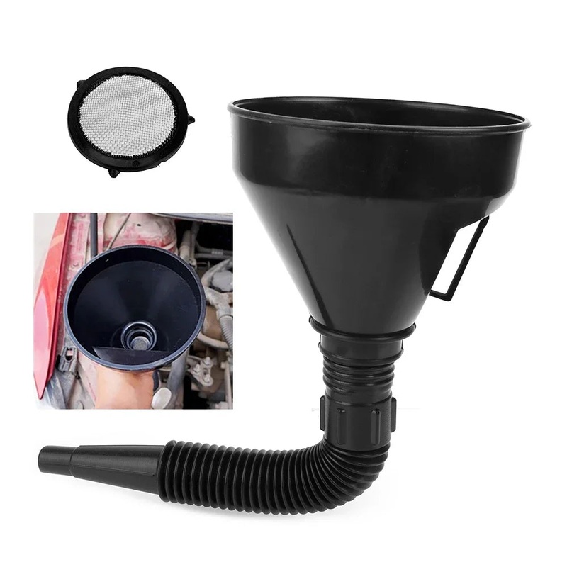 Universal Oil Funnel With Filter Pipe Handle Set Diesel Gas Fuel Filler Tools Car Accessories For Truck Motorcycle  Off Road 4×4