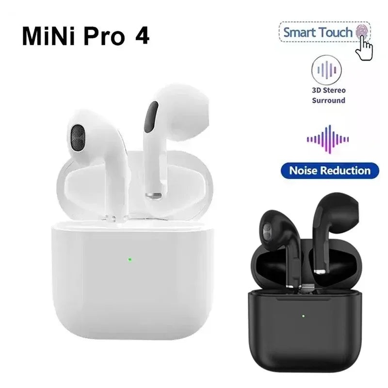 TWS Pro4 Bluetooth Earphones Wireless Headphones Mini Sports Headset Earbuds Music Earpieces For iPhone Xiaomi Huawei Redmi