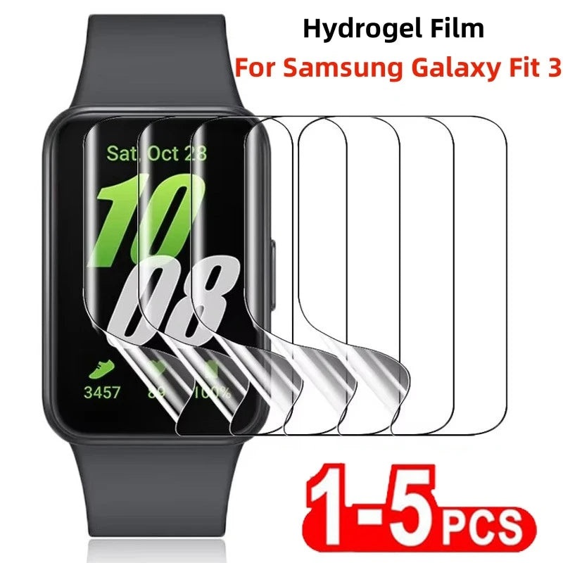 1-5PCS Hydrogel Film For Samsung Galaxy Fit 3 Clear HD Screen Protector Anti-Scratch for Galaxy Fit3 Protective Film Not Glass