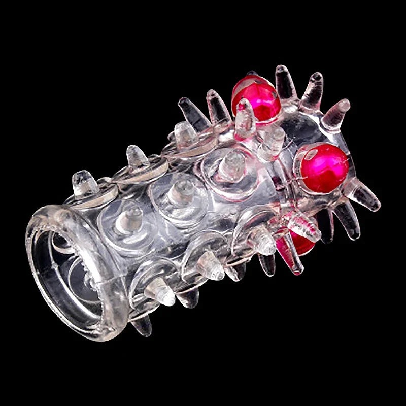 2pcs Penis Rings Condoms Beads Penis Enlargement for Men Sleeve Rubber Sex Toys for Adults Delayed Ejaculation Vagina Stimulator