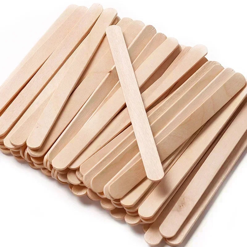 Wooden Waxing Stick Disposable Wax Bean Wiping Wax Tool Disposable Hair Removal Beauty Body Beauty Tool Uas Nail Charms