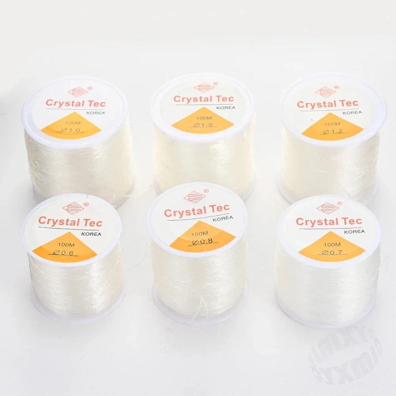 0.5-1.5mm Elastic Cord String Transparent Elastic Thread For Jewelry Making Diy Bracelet Necklace Beaded Accessories