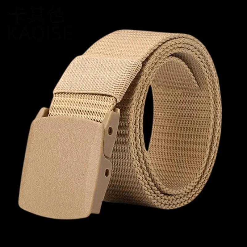 Automatic Buckle Nylon Belt, Fashionable MEN’S Canvas Outdoor Belt, Hunting and Hiking Tools, Hunting Clothing Accessories