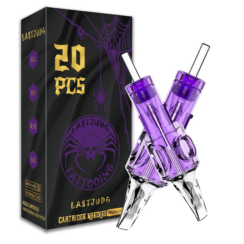 LASTJUDG Tattoo Needles 20PCS Disposable Tattoo Needles RL RS M1 RM Permanent Makeup Tattoo Cartridge Needle For Tattoo Pen