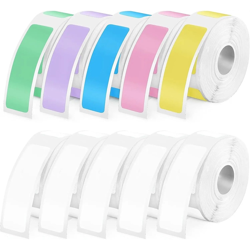 1Roll P12 P15 Thermal Label Sticker 12mm*40mm tape Compatible Phomemo D30 Q30 Marklife P11 P50 L12 DELI Q2 Labeller