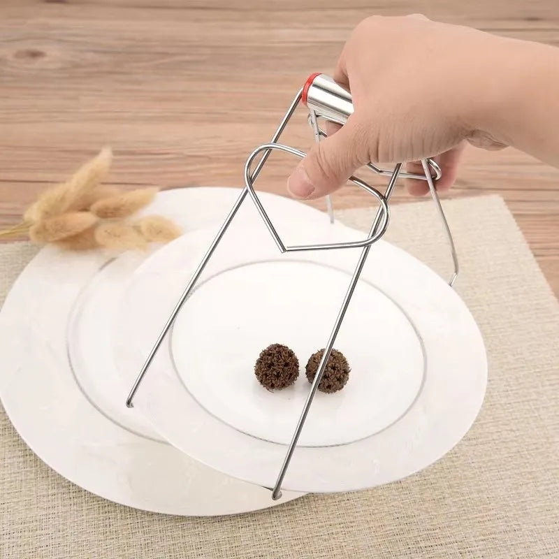 Anti-scald Clip Household Stainless Steel Plate Anti-scald Clip Kitchen Gadget Multi-functional Bowl Clip Plate Lifter 1Pc