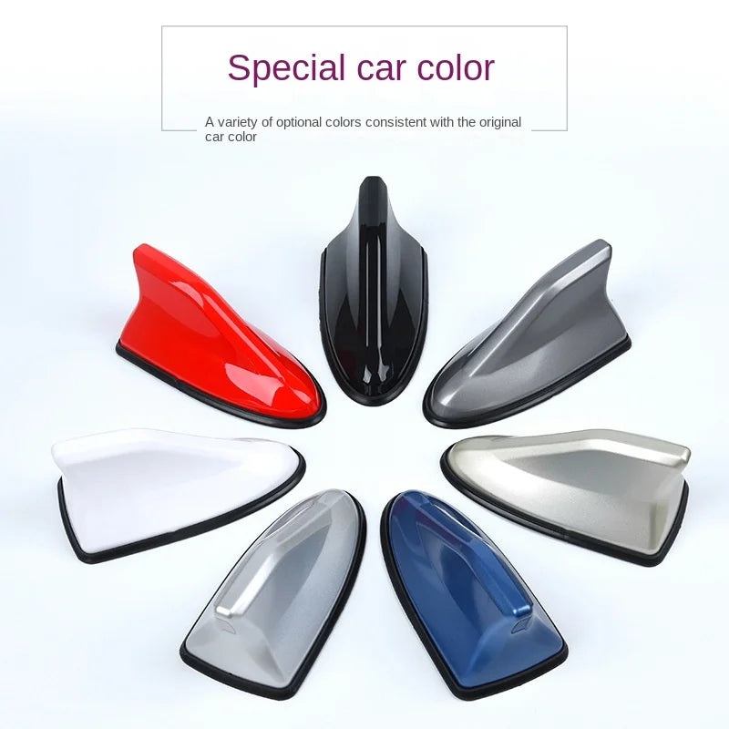 Car Radio Shark Fin Car Shark Antenna Radio FM Signal Design For All Automobiles Aerials Auto Exterior Styling Replacement Parts