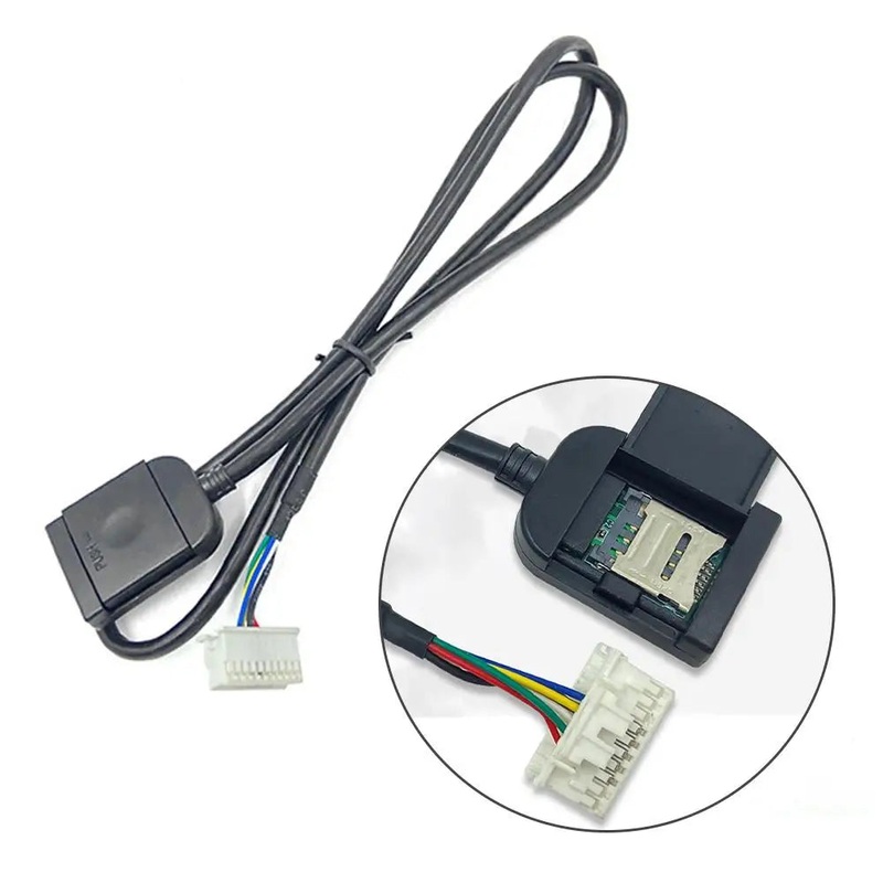 For Android Radio Multimedia Gps 4G Cable Connector Car Accsesory Sim Card Slot Adapter Telephone Cable Large Screen Wires Part