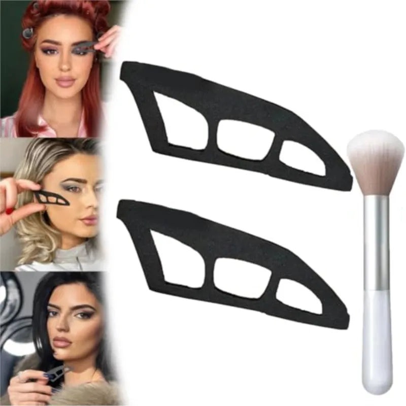 2PCs Eye Shadow Tool Multi-function Quick Eye Makeup Template Universal Eye Shadow Makeup Tool Suitable For Female Beginners