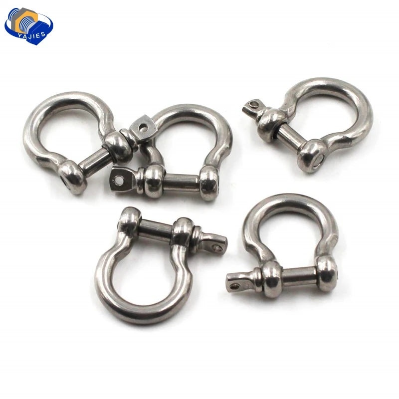 304 Stainless Steel Japanese/European Bow Extended Shackle – Durable Marine Hardware for Rigging and Heavy-Duty Applications