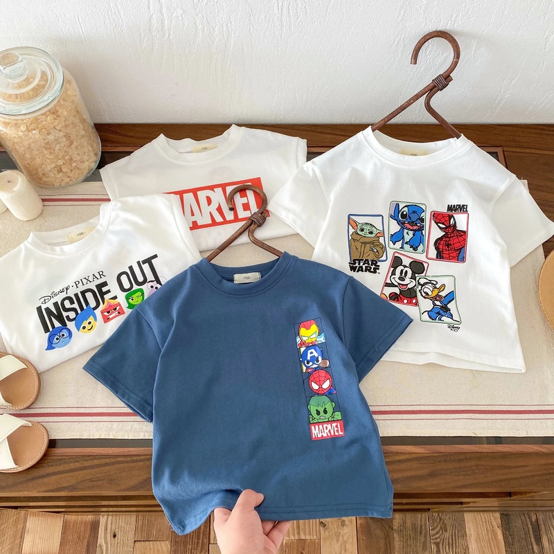 Disney Boy T Shirts Funny Graphic Boy Kids Gift Top Tee Mickey Mouse T Shirt For Boys Short Sleeve Casual Children’s Clothing