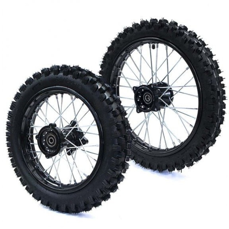 17/14 Pit Bike Wheel & Tyre set