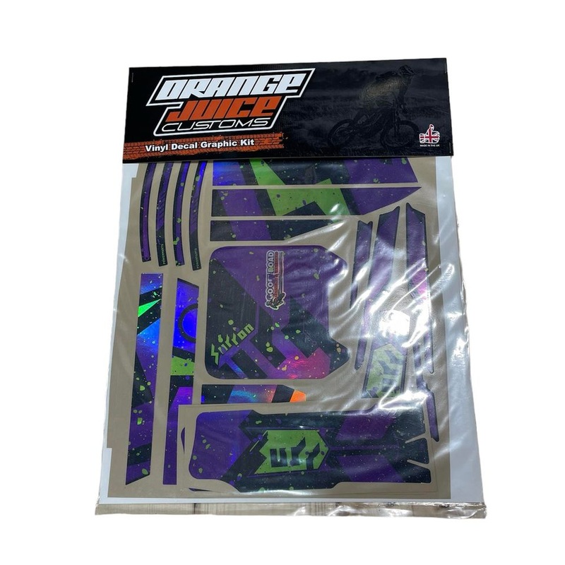 SUR RON OEM GRAPHICS KIT – PURPLE/GREEN SPLATTER HOLOGRAPHIC