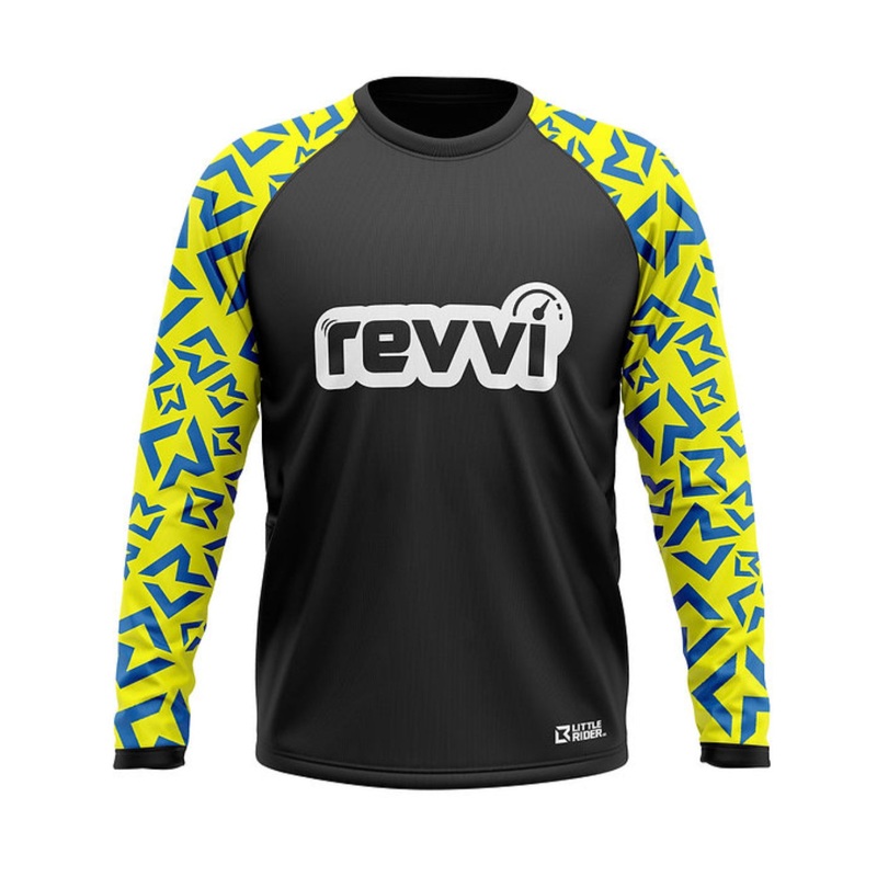 Revvi Kids Riding Jersey|Blue|Red|Pink|Green|Orange|White|Yellow|A2|A3|A4|A5|Youth Small 6-7|Youth Small 7-8|Youth Large