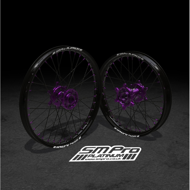 SM PRO SUR RON WHEEL SET 19/19 STANDARD PURPLE/PURPLE/BLACK COMBO