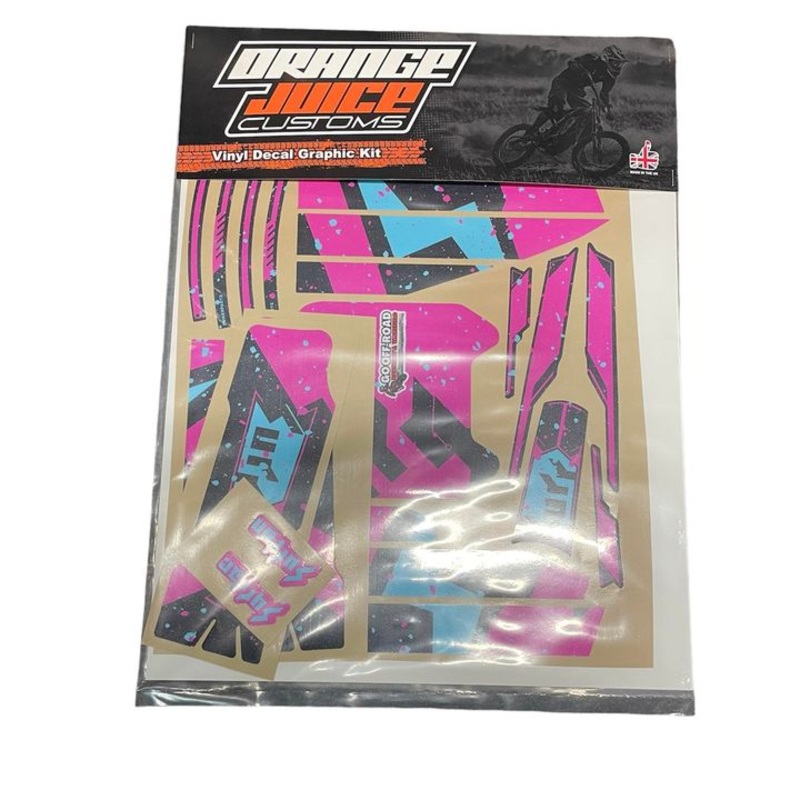 SUR RON OEM GRAPHICS KIT – PINK/BLUE SPLATTER GLOSS