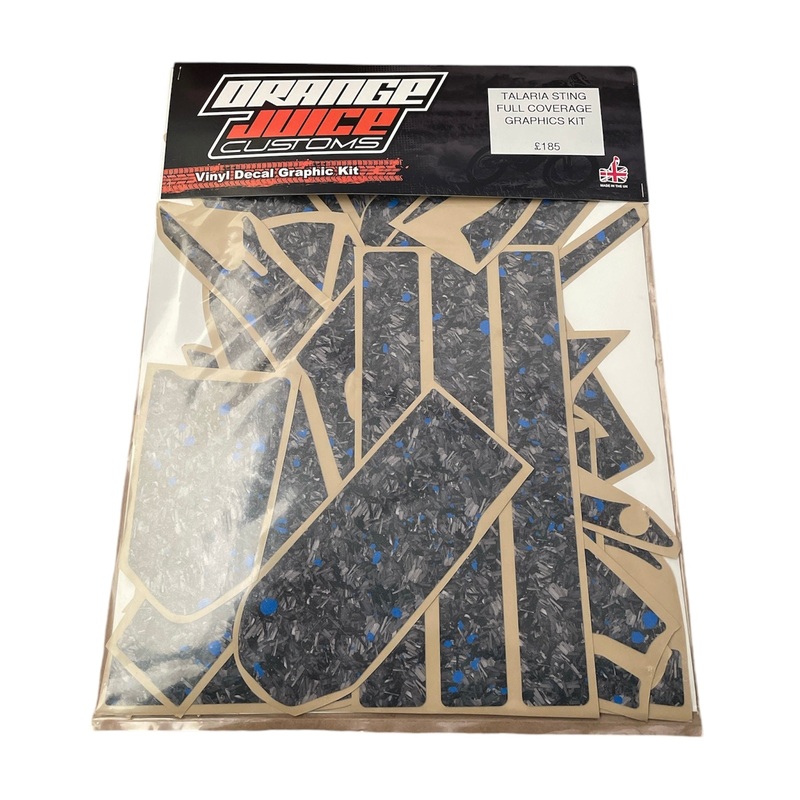 TALARIA STING COVERAGE GRAPHICS KIT – FORGED CARBON