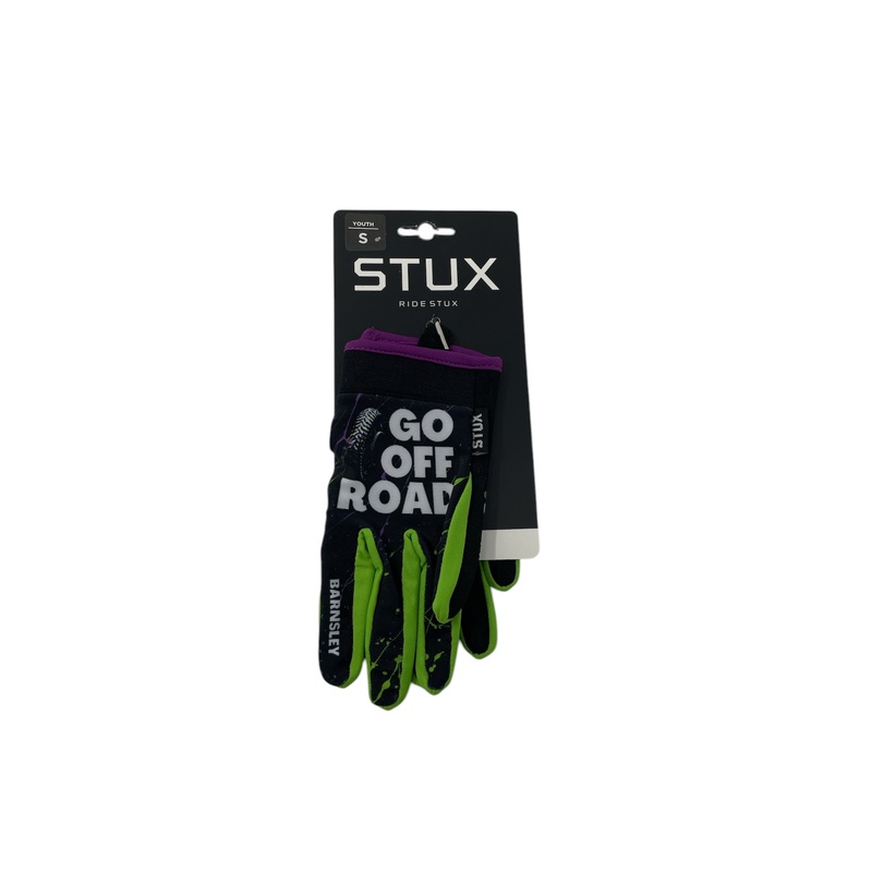 Youth STUX Go Off Road Gloves (Green/Purple)