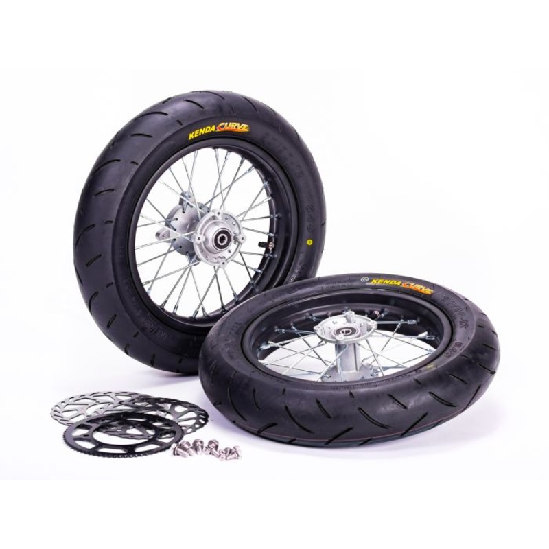 EBOX SUPERMOTO WHEELS & TYRE SET 12/12