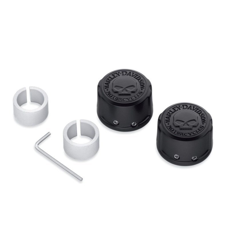 Harley-Davidson Willie G Skull Axle Nut Covers – Front