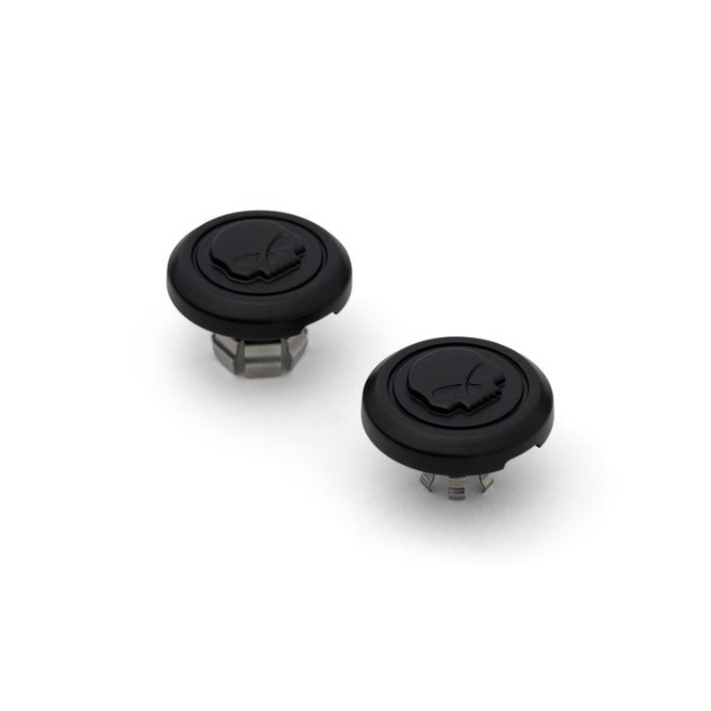 Harley-Davidson Willie G Skull Front Axle Nut Covers – Black