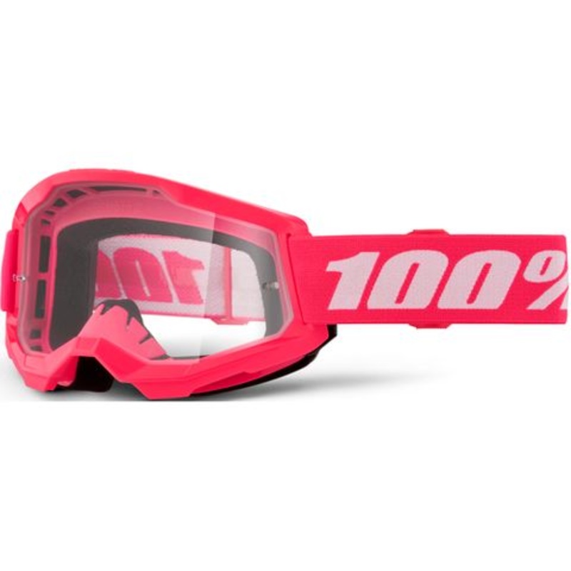 100% Adult Strata2 Goggle Pink – Clear Lens CL