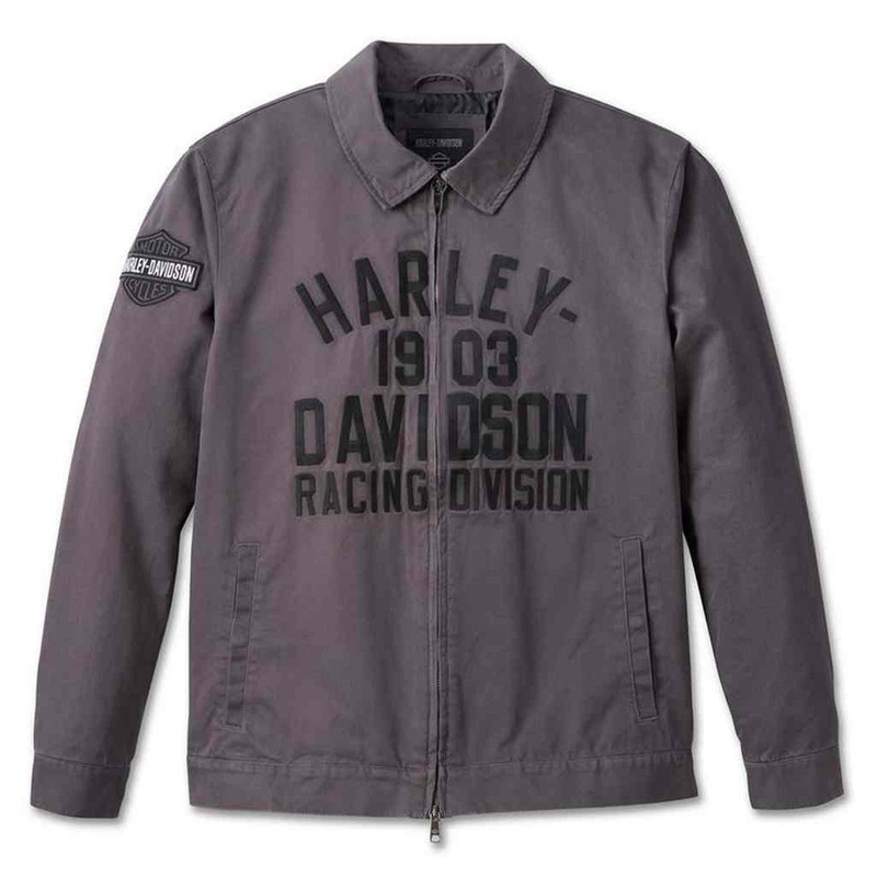 Harley-Davidson Men’s Racing Casual Work Jacket – Dark Grey