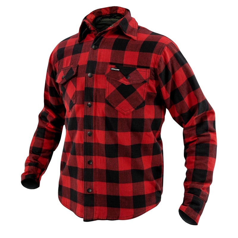 Argon Hatchet Men’s Flanno Textile Jacket -Black/Red