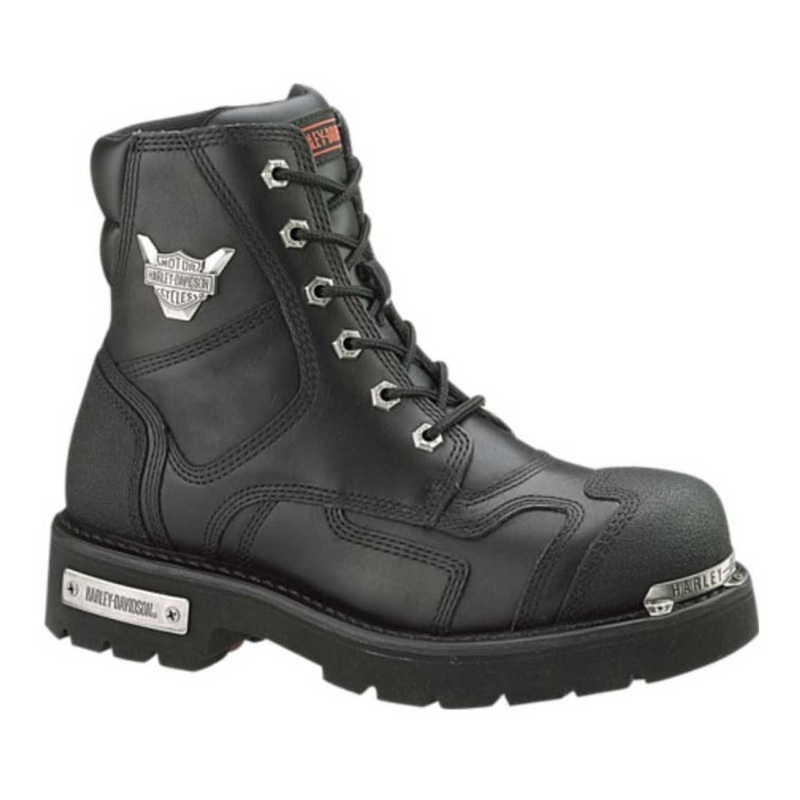 Harley-Davidson Men’s Stealth Motorcycle Boots. Patch Lace Black Riding